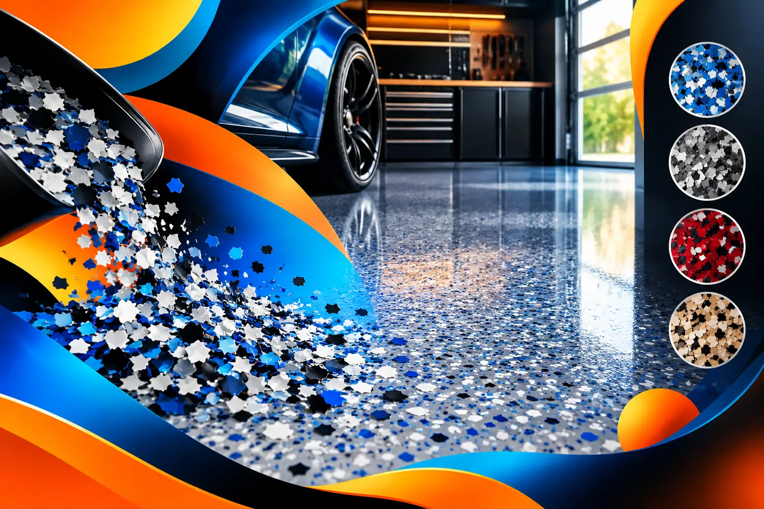 Garage Flake Flooring Guide for a Refined Finish