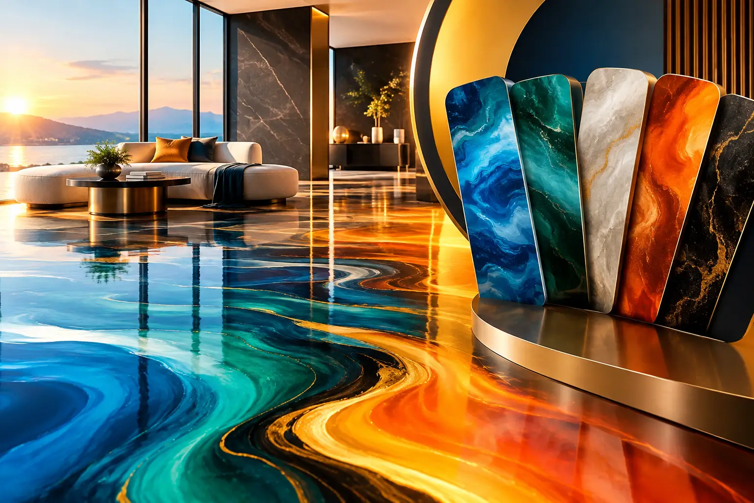 How to Choose Epoxy Colors for a Luxury Space