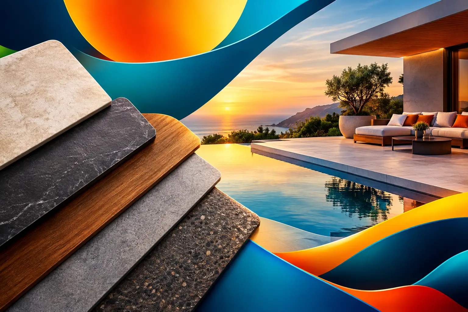 Outdoor Overlay Material Guide for Luxury Spaces