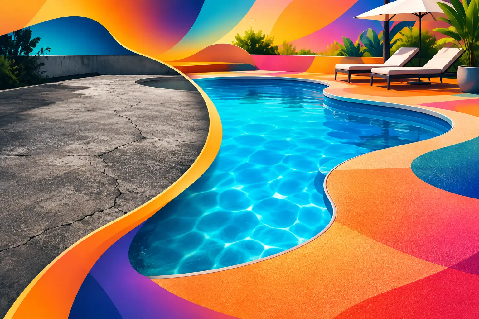 Pool Overlays That Transform a Tired Pool Deck